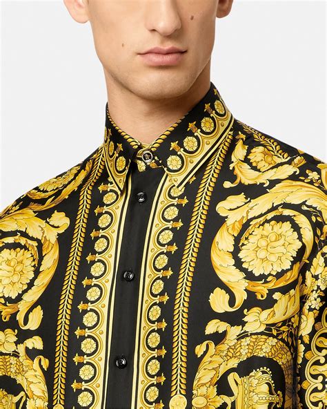 versace savage barocco shirt|barocco silk shirt.